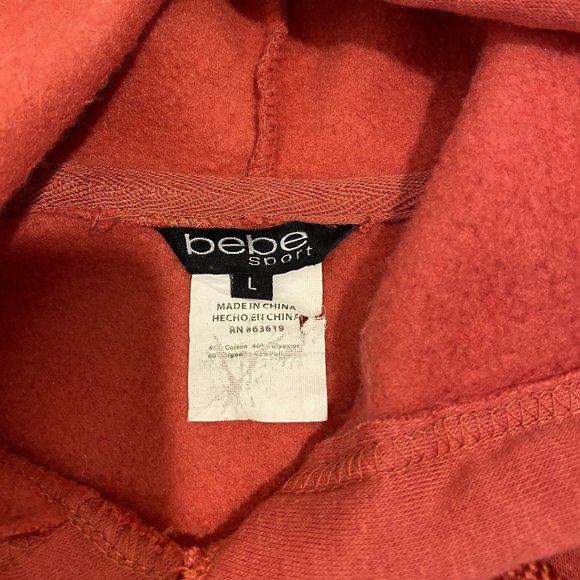 Bebe Sport Mini Logo Tape with Rib Insert Hoodie - Picture 4 of 9